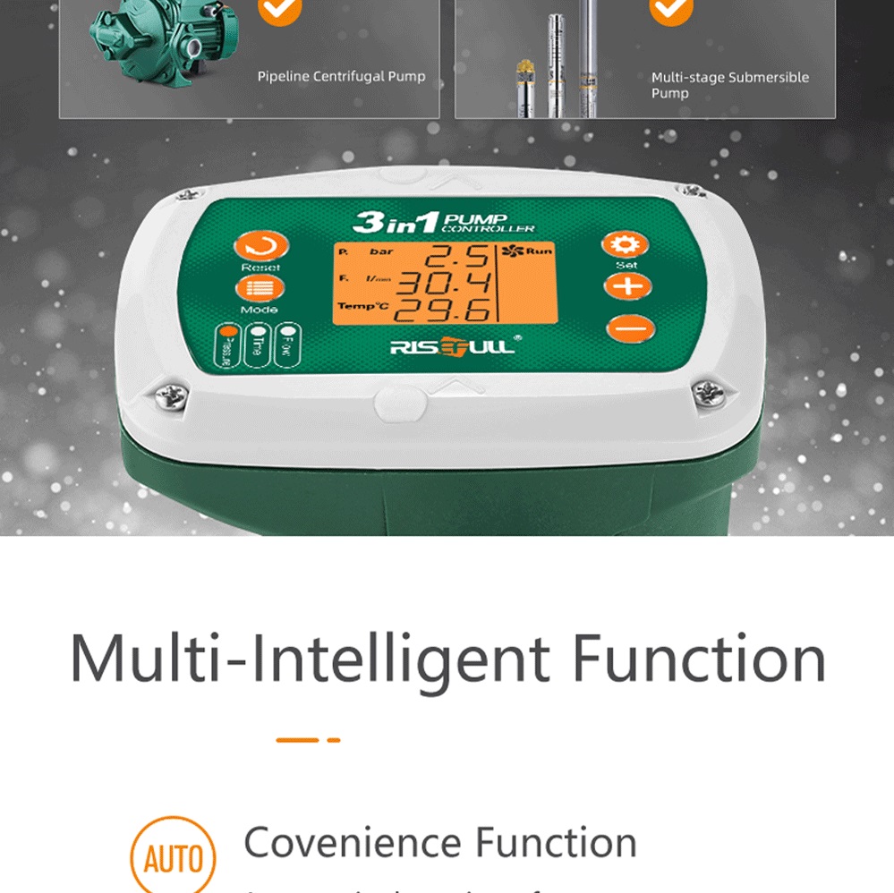 Risefull Universal LCD Smart 3 In1 Pressure Switch