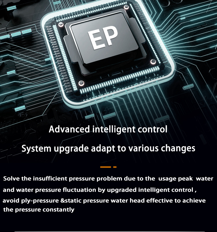 Risefull 2022 New Solution Smart Electronic Pressure Controlled  Self-priming Water Pump for Pipeline Booster