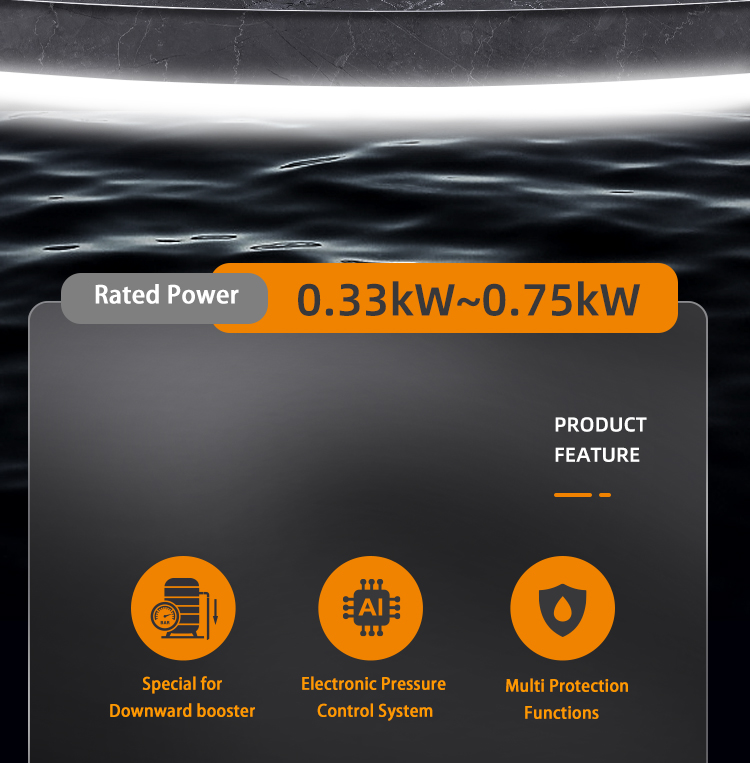 Risefull   Smart Premium Electronic Pressure Controlled Automatic Inline Electric Centrifugal Water Pumps for Downward Booster
