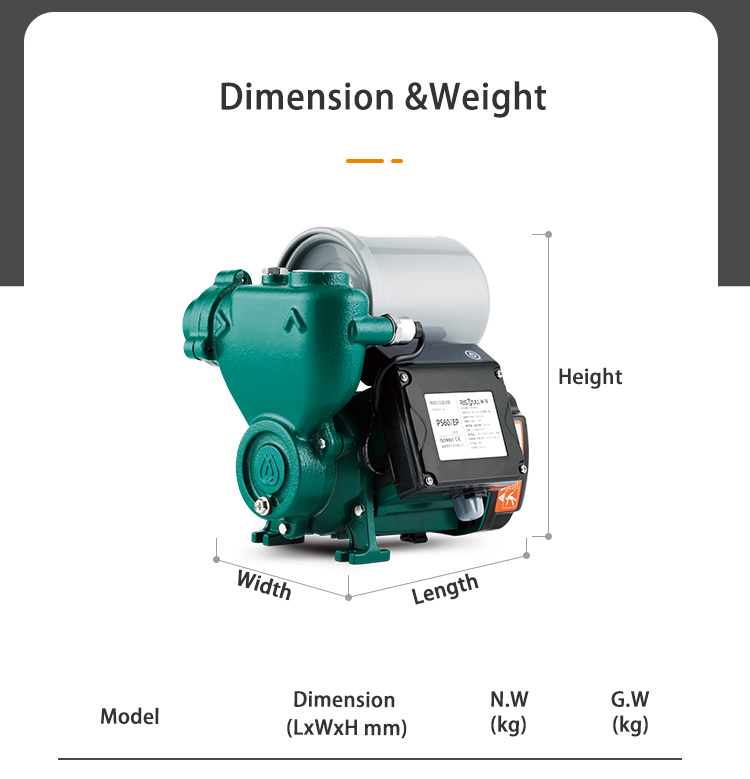 Risefull 2022 New Solution Smart Electronic Pressure Controlled  Self-priming Water Pump for Pipeline Booster