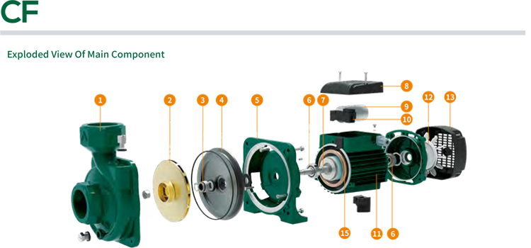 Risefull  CF Electric Irrigation Centrifugal Water Pump
