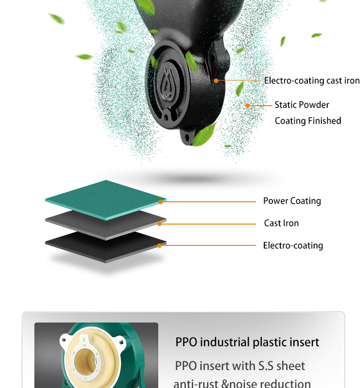 Risefull Premium Mechanical Pressure Controlled Automatic   Electric Self-priming Peripheral Water Pumps for Pipeline Booster
