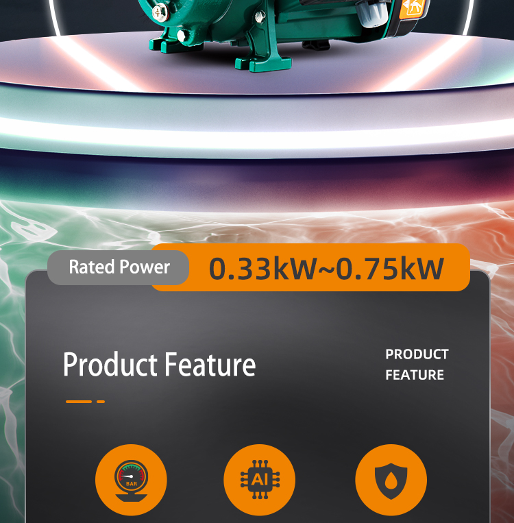 Risefull 2022 New Solution Smart Electronic Pressure Controlled  Self-priming Water Pump for Pipeline Booster