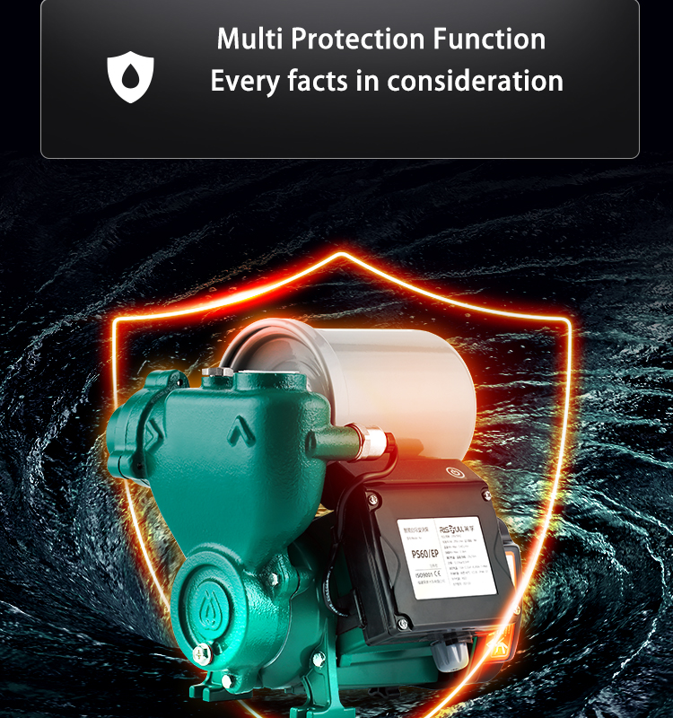 Risefull 2022 New Solution Smart Electronic Pressure Controlled  Self-priming Water Pump for Pipeline Booster