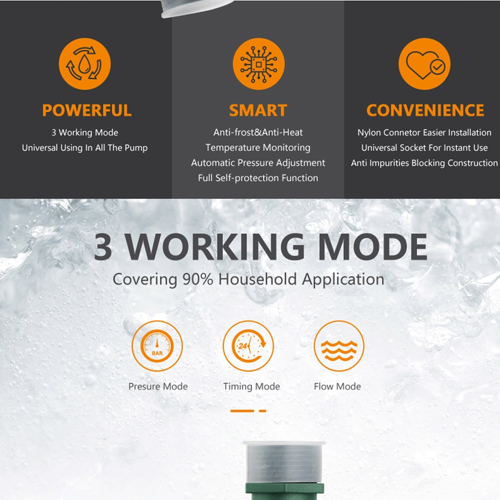 Risefull Universal LCD Smart 3 In1 Pressure Switch