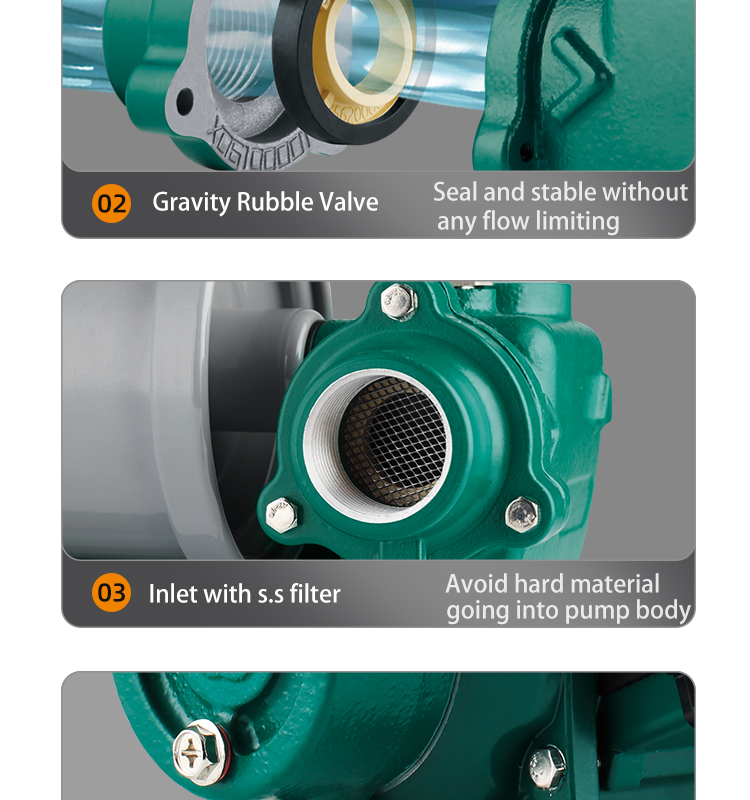 Risefull Premium Mechanical Pressure Controlled Automatic   Electric Self-priming Peripheral Water Pumps for Pipeline Booster