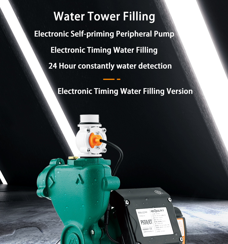 Risefull Household Booster Smart Premium Electronic Timing Controlled Automatic  Self-priming Pumps for Water Tower Filling