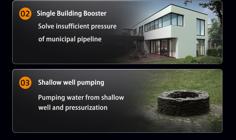 Risefull Premium Mechanical Pressure Controlled Automatic   Electric Self-priming Peripheral Water Pumps for Pipeline Booster