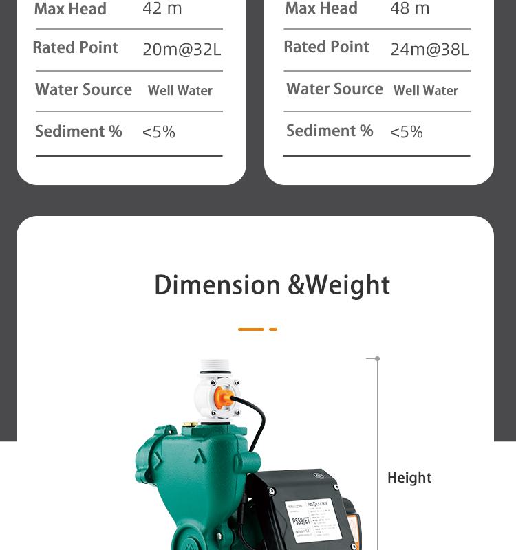 Risefull Household Booster Smart Premium Electronic Timing Controlled Automatic  Self-priming Pumps for Water Tower Filling