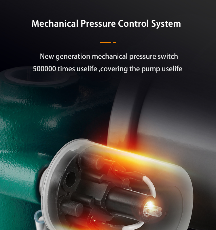 Risefull Premium Mechanical Pressure Controlled Automatic   Electric Self-priming Peripheral Water Pumps for Pipeline Booster
